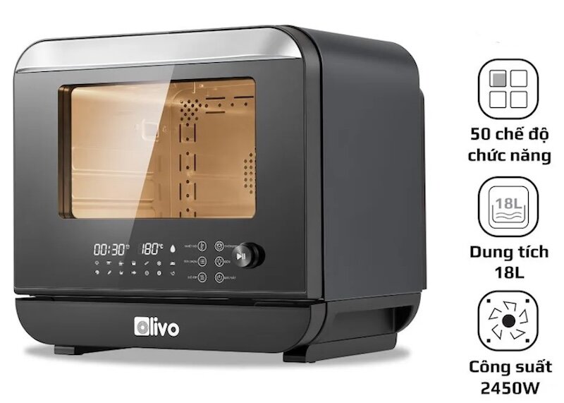 Nồi chiên hấp đa năng Olivo SF18 sở hữu dung tích lên đến 7 lít,