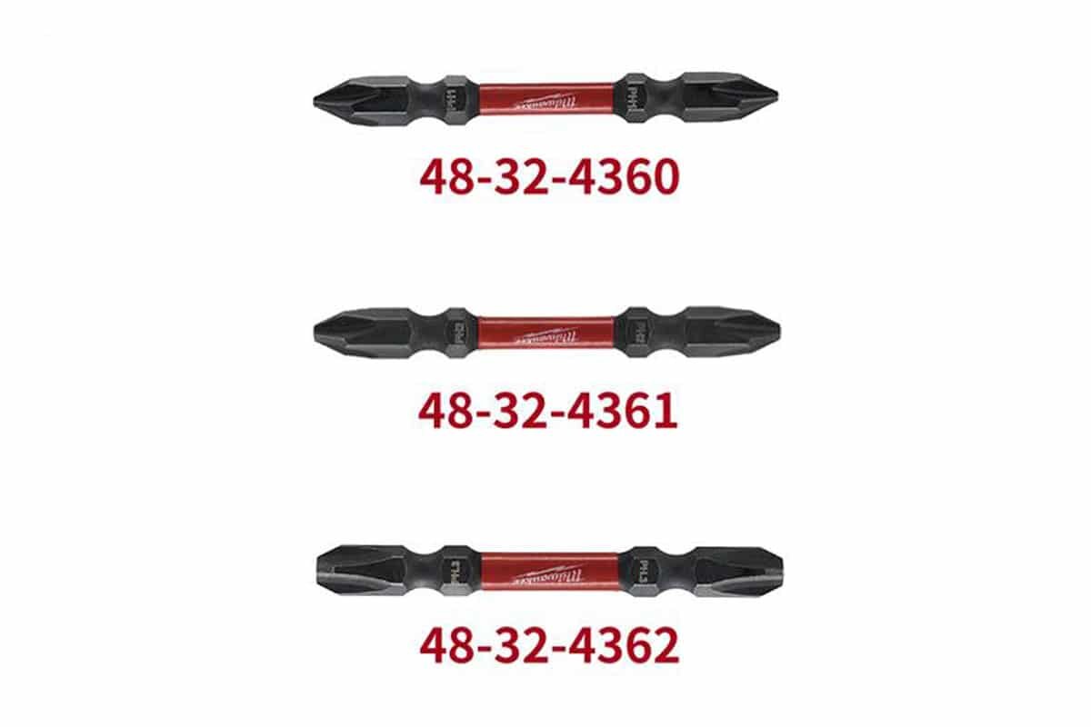Bộ 10 mũi đầu vặn vít ngắn (PH3-65mm) Milwaukee 48-32-4362