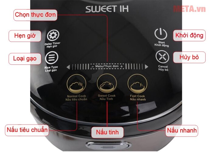 Nồi cơm điện tử Midea MB-FZ4087 - 1.5 lít