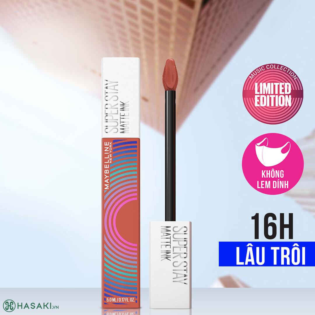 Son Kem Lì 16h Lâu Trôi Maybelline Super Stay Matte Ink City Edition