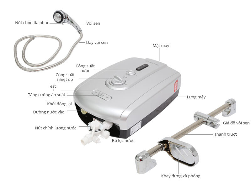 Máy nước nóng Ariston BE-4522EP 4.5 kW (Bạc)