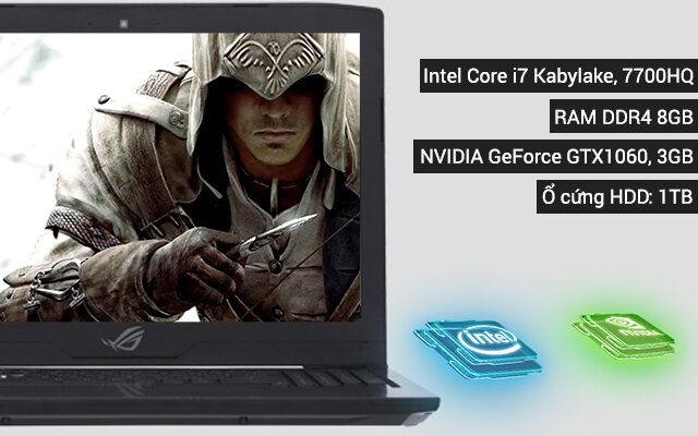 Asus Hero GL503VM i7 7700HQ/8G/1TB/3GB GTX1060/Win10/(GZ219T) Asus Hero GL503VM i7 7700HQ/8G/1TB/3GB GTX1060/Win10/(GZ219T)