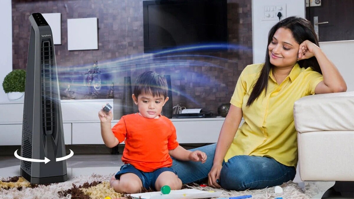 3 tốc độ gió tùy chỉnh - Quay linh hoạt với góc xoay 90 độ