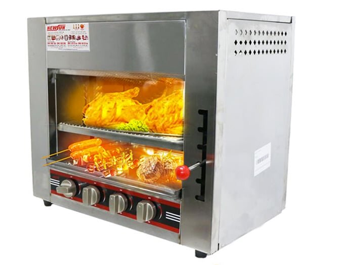 Lò nướng NewSun Salamander 4 họng gas
