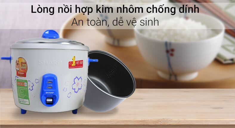 Nồi cơm nắp rời Sharp KSH-N219V 1.8 lít