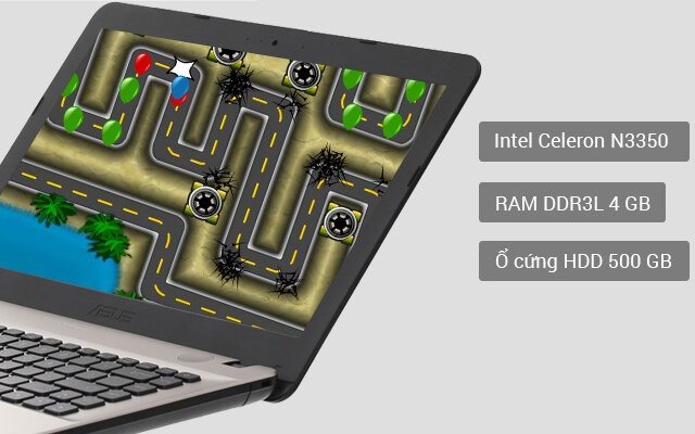 Laptop Asus X441NA N3350/4GB/500GB/Win10/(GA017T)