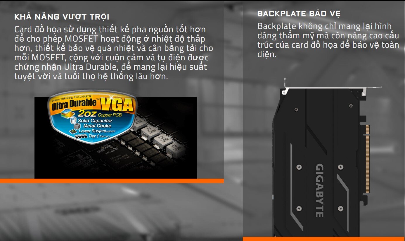 Card màn hình Gigabyte RTX 2060 WINDFORCE OC - 12GD (12GB GDDR6, 192-bit, HDMI+DP, 1x8-pin)