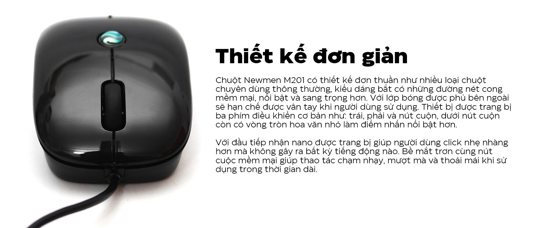 Chuột Newmen M201 Black USB