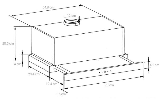 Máy hút khói Malloca MH-70BTC