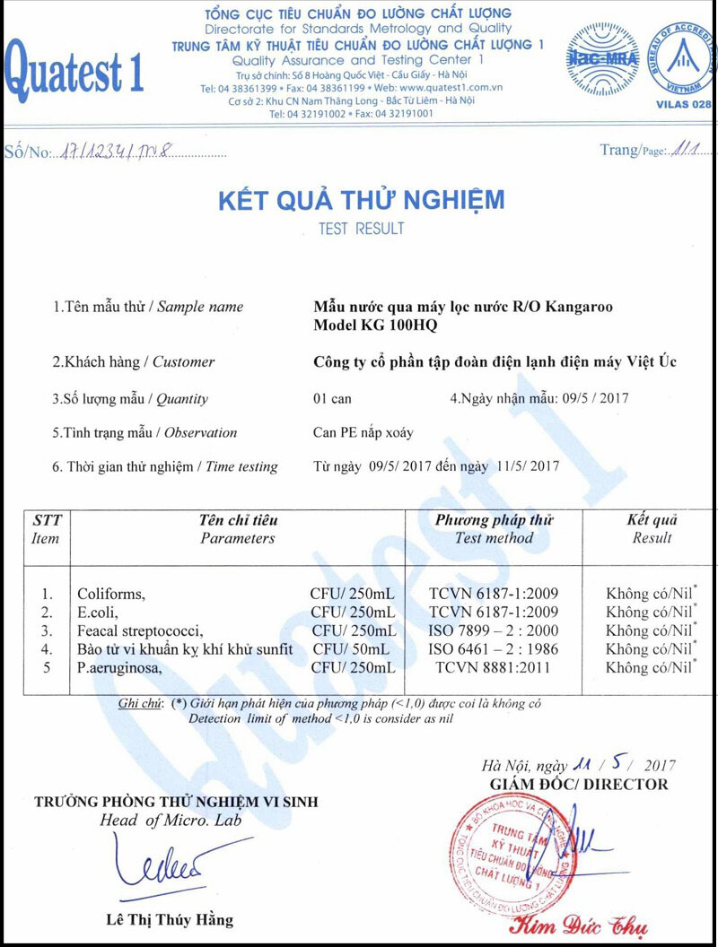 Máy lọc nước Kangaroo VTU KG100HA 9 lõi Máy lọc nước Kangaroo VTU KG100HA 9 lõi
