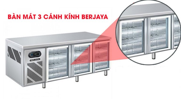  Bàn mát Berjaya 3 cánh 542 lít B3D/C7/600-SM