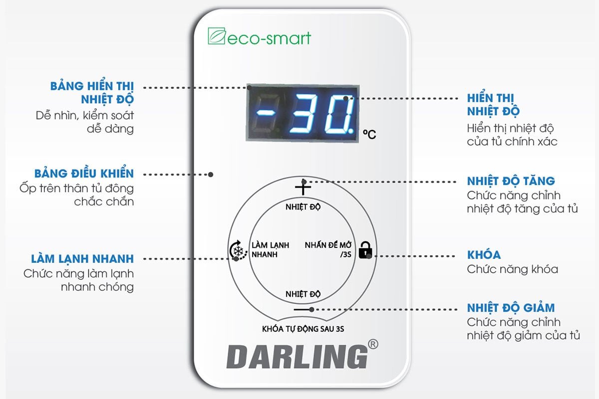 Tủ đông Darling  