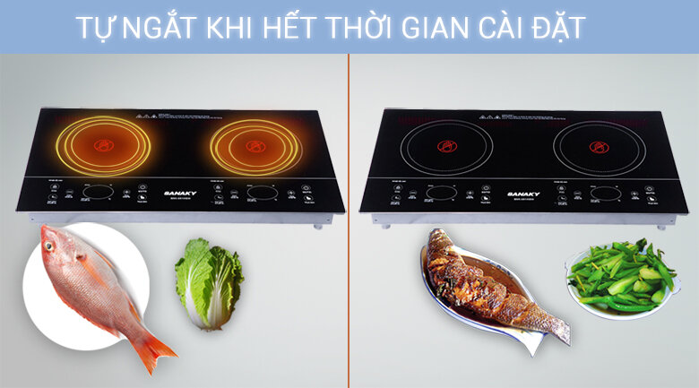 Bếp hồng ngoại đôi Sanaky SNK-201HGW Bếp hồng ngoại đôi Sanaky SNK-201HGW