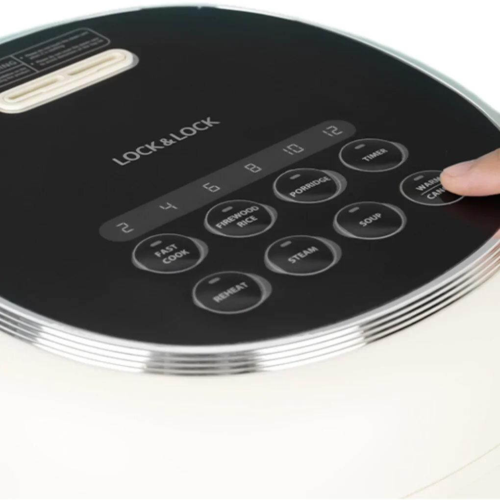 Bảng điều khiển của nồi cơm điện Lock&Lock EJR716IVY 0.8 lít