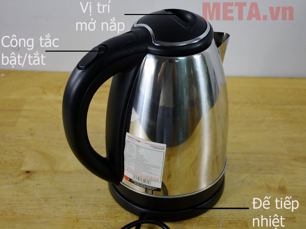 Miệng ấm rộng dễ dàng vệ sinh và sử dụng