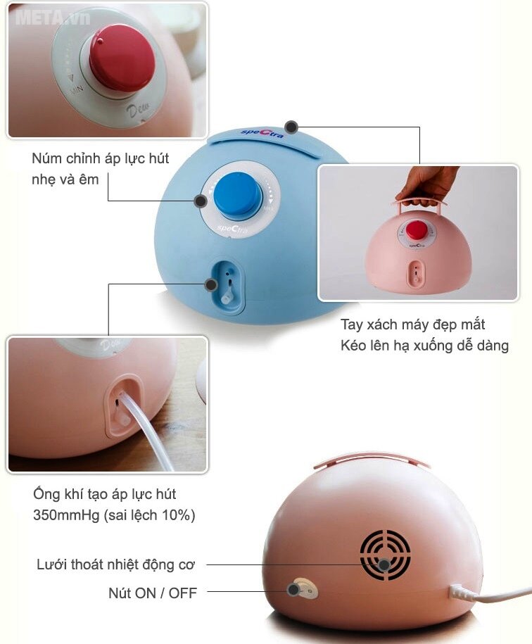 Máy hút sữa đôi Spectra Dew 350