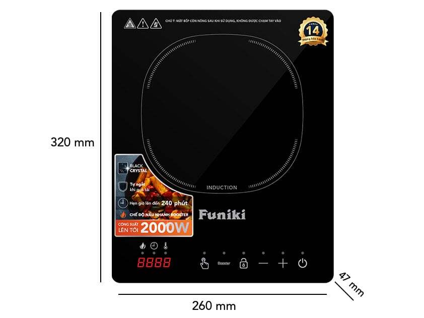 bếp điện từ đơn Funiki HSD8136 có kiểu dáng đẹp, nhỏ gọn bếp điện từ đơn Funiki HSD8136 có kiểu dáng đẹp, nhỏ gọn