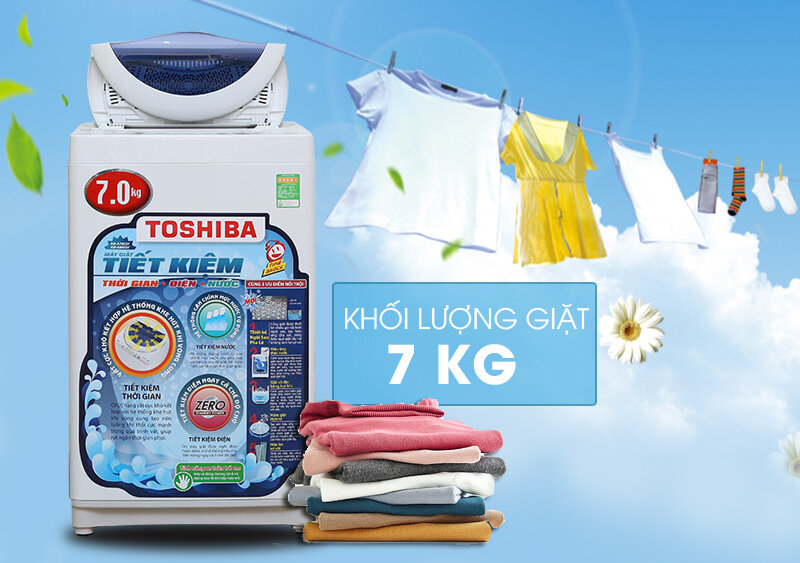 Máy giặt Toshiba 7 kg AW-A800SV WB Máy giặt Toshiba 7 kg AW-A800SV WB