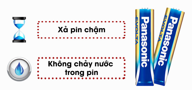 Pin AA 2 viên Panasonic Evolta LR6EG-2B-V