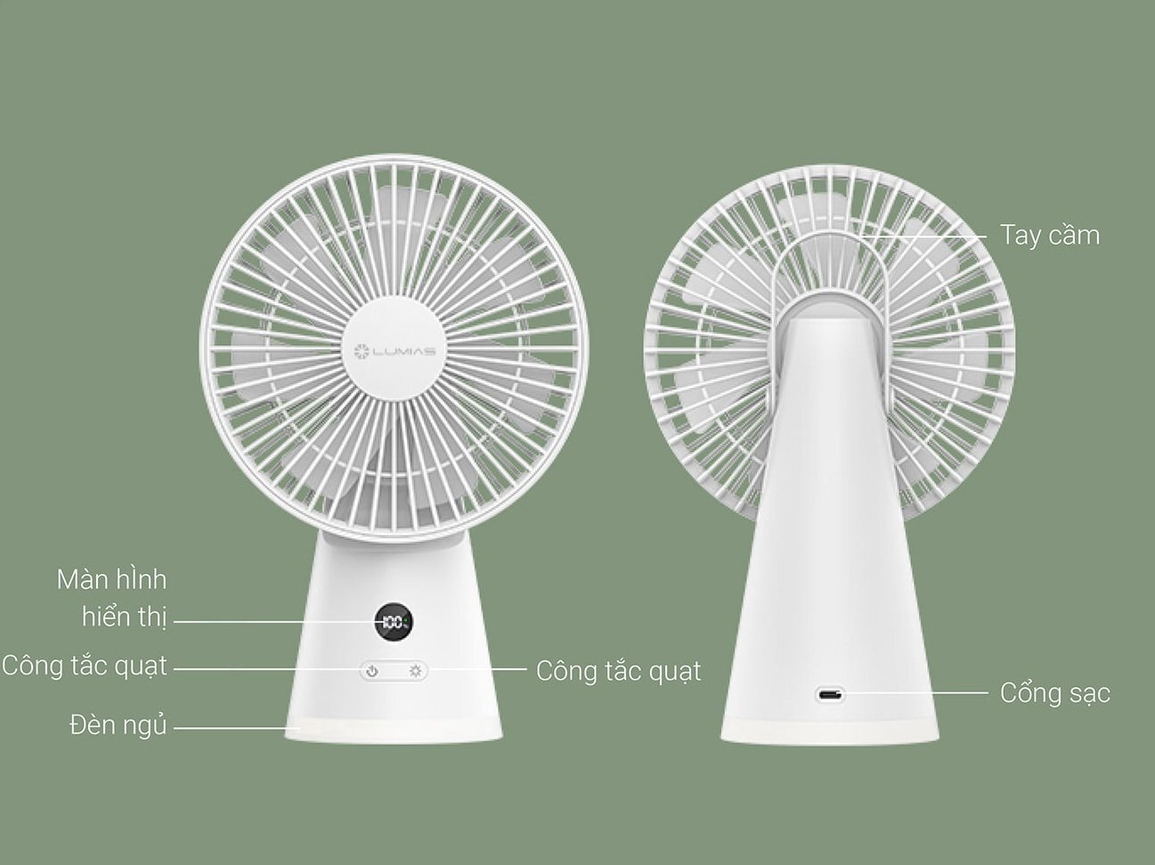 Quạt để bàn Lumias LM-36F