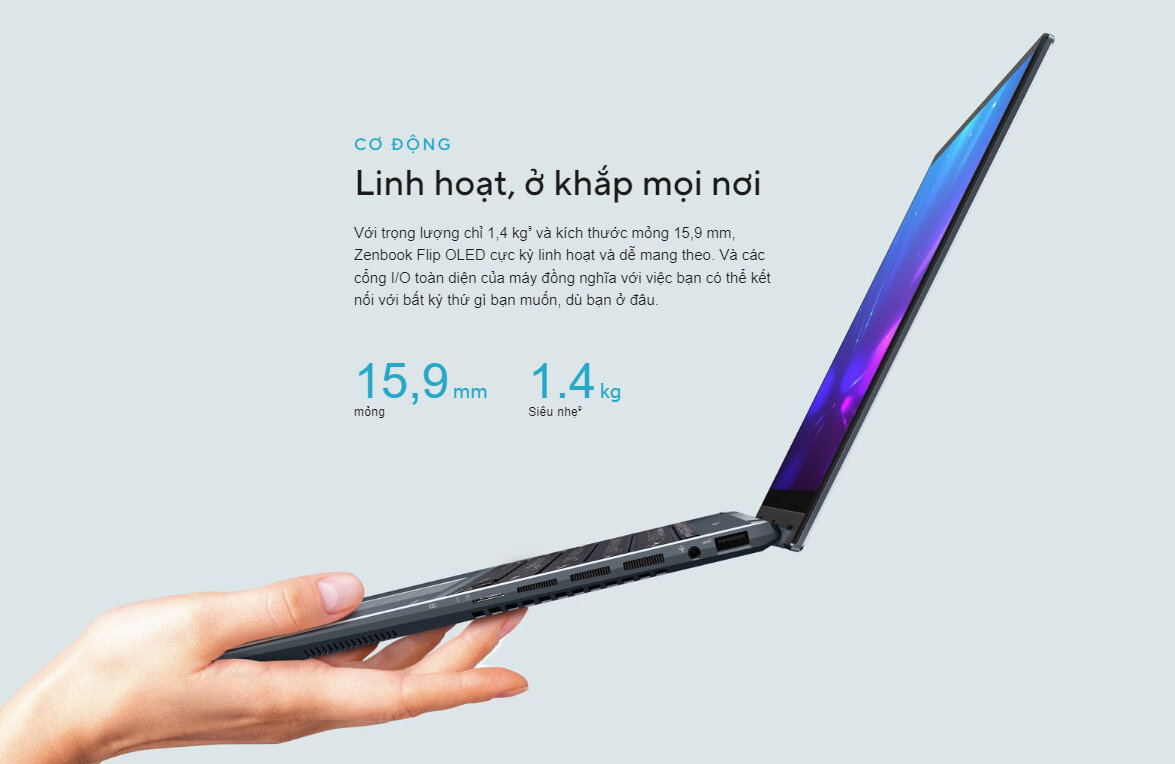 Laptop Asus Zenbook Flip 14 OLED UP5401ZA-KU140W