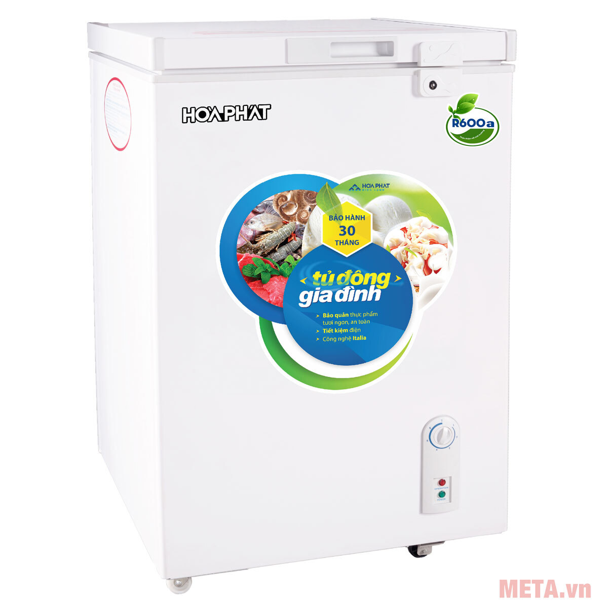 Tủ đông Hòa Phát HCF-106S1Đ 107 lít, 1 chế độ Tủ đông Hòa Phát HCF-106S1Đ 107 lít, 1 chế độ