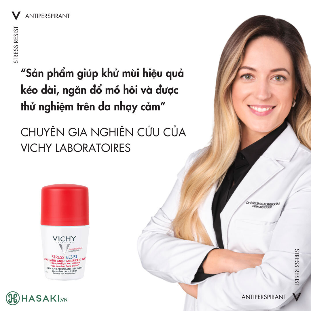 Lăn Khử Mùi Vichy Detransprirant Intensif 72H 50ml