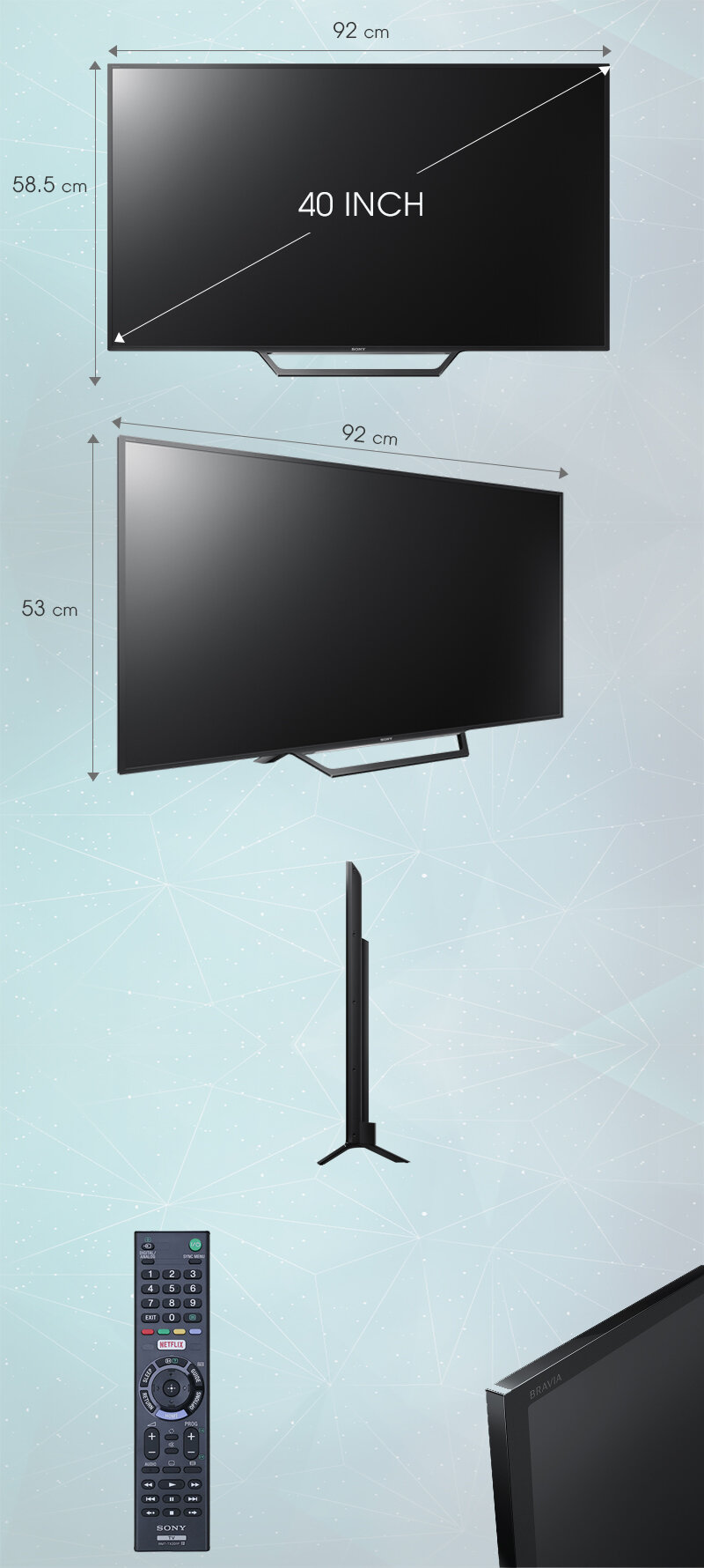Internet Tivi Sony 40 inch KDL-40W650D Internet Tivi Sony 40 inch KDL-40W650D