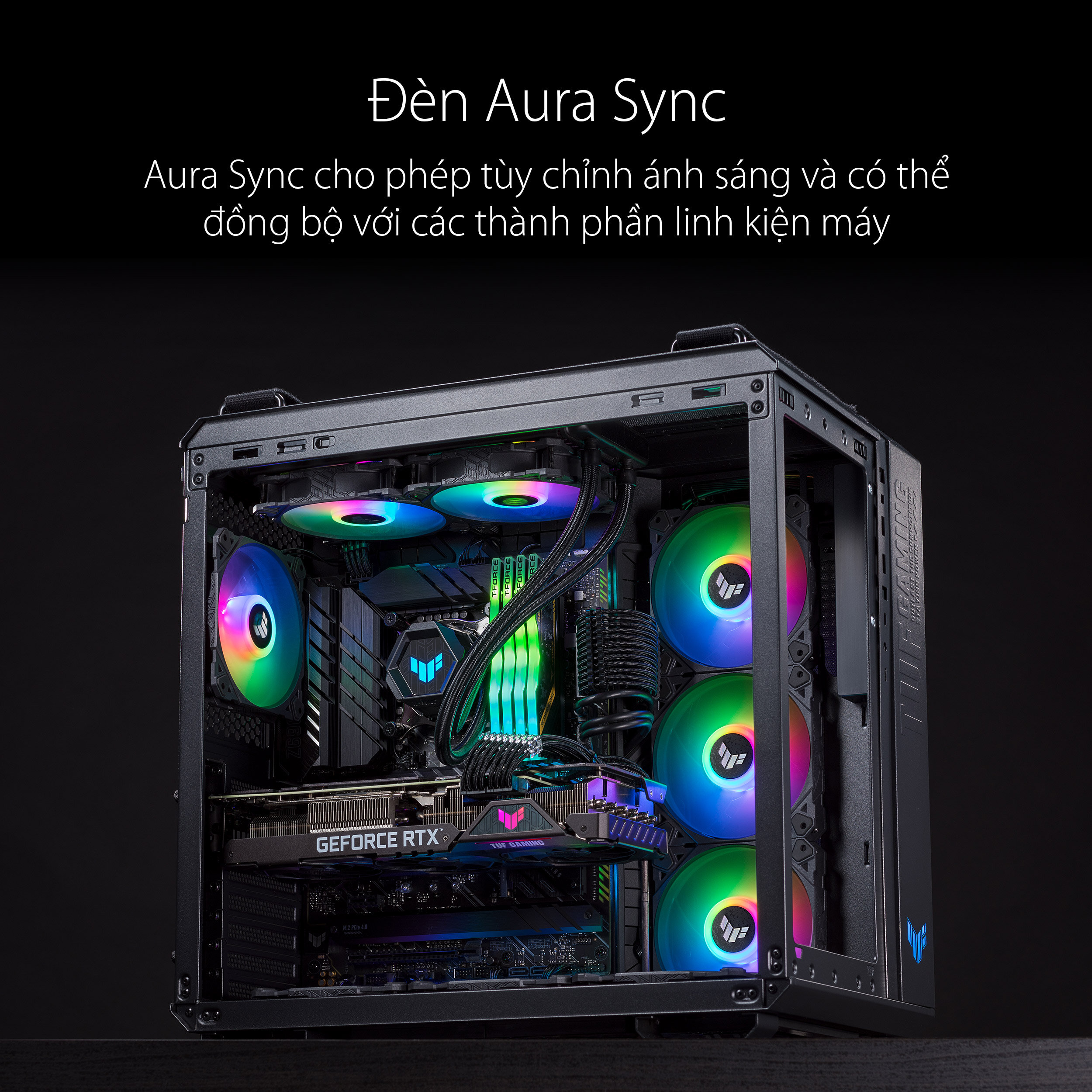 Fan Case Asus TUF GAMING TF120 ARGB 3IN1 ( Pack 3 Fan 12cm / Có Hub) 