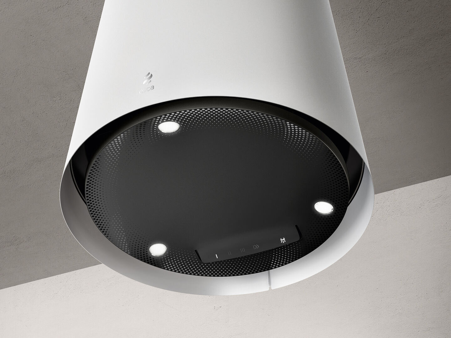 Máy hút mùi đảo đèn ELICA Easy UX - màu trắng