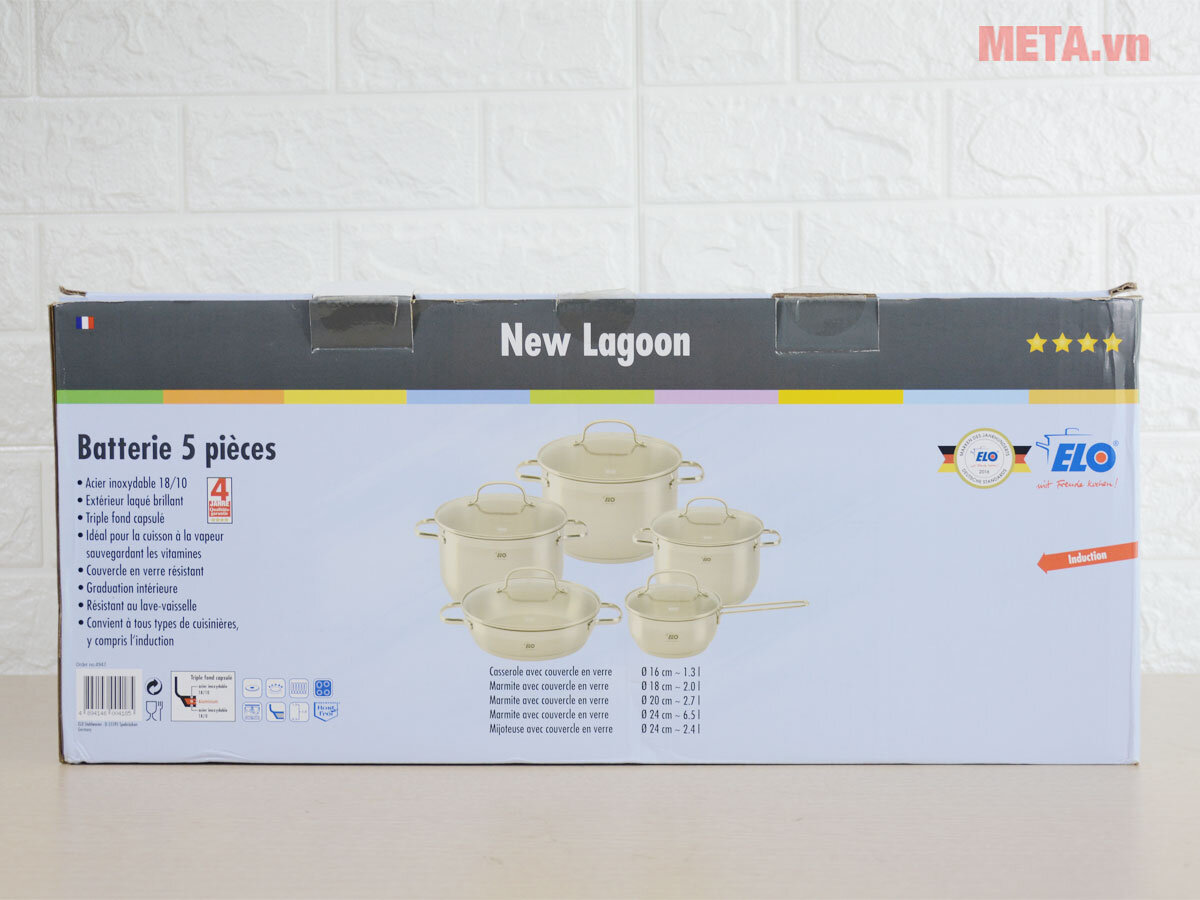 Bộ nồi Elo New Lagoon 5 chiếc
