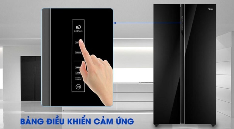 tủ lạnh Aqua side by side AQR-IG696FS