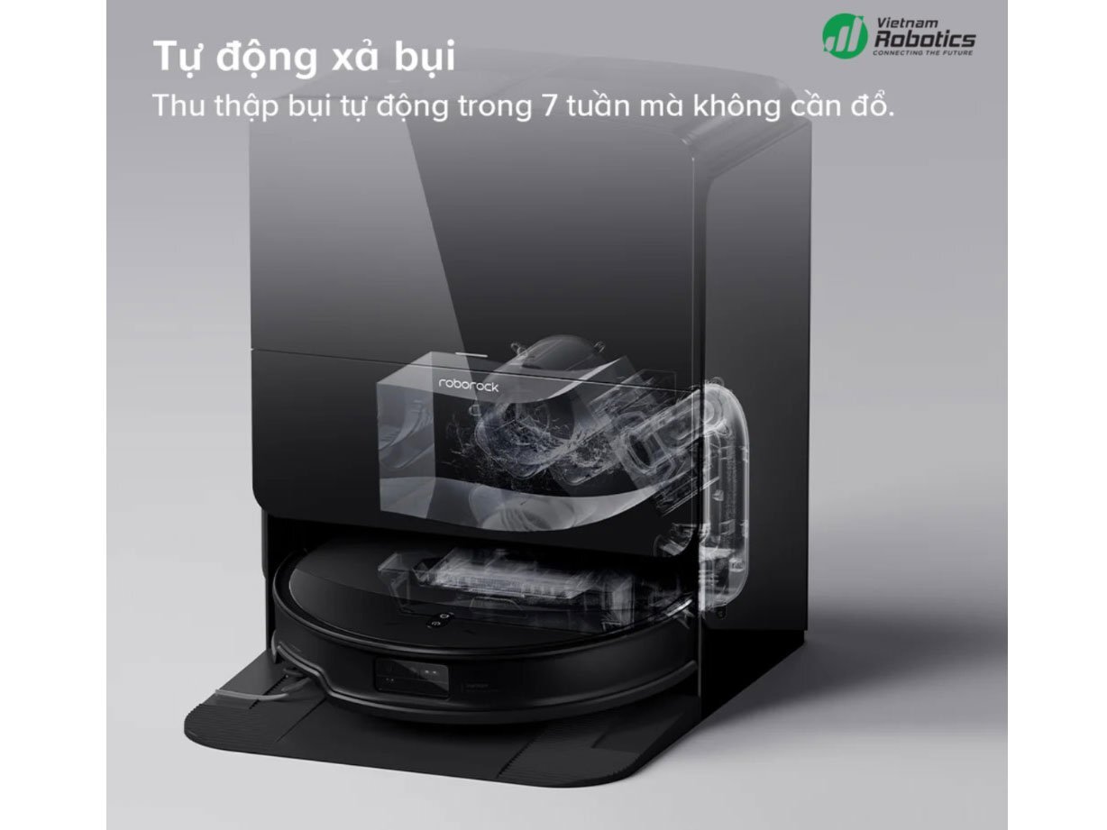 Robot hút bụi Roborock sẽ tự động xả bụi Robot hút bụi Roborock