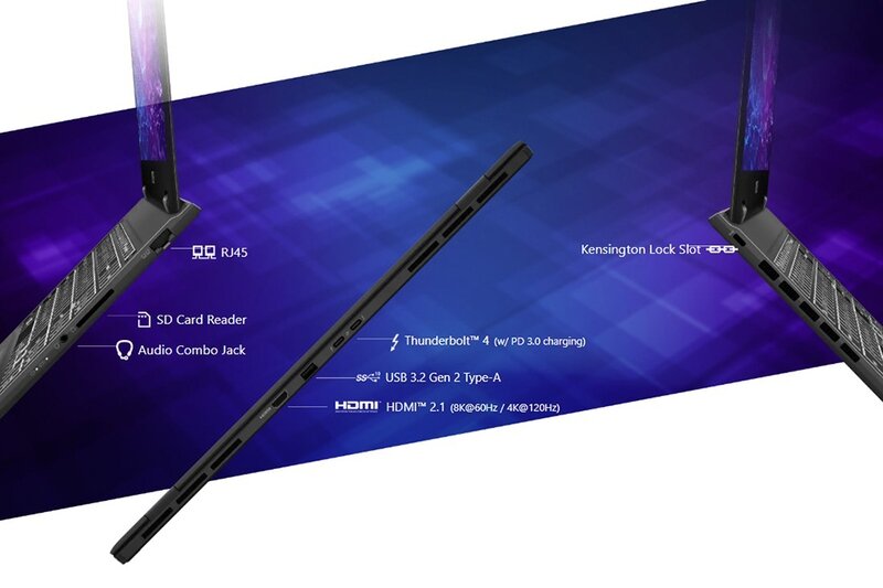 Cổng kết nối MSI Prestige 16 AI+ Evo B2VMG-016VN