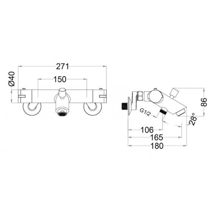 Bản vẽ kỹ thuật vòi sen nhiệt độ caesar TS 617