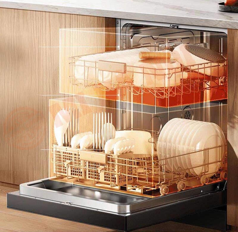Máy rửa bát 16 bộ Xiaomi Mijia S10 được trang bị động cơ mạnh mẽ