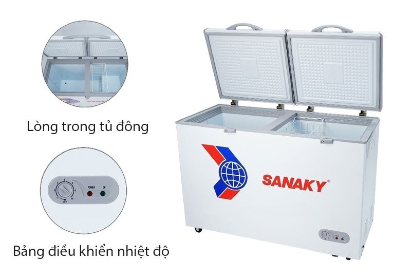 Tủ đông Sanaky 1 ngăn 360 lít VH365A2 