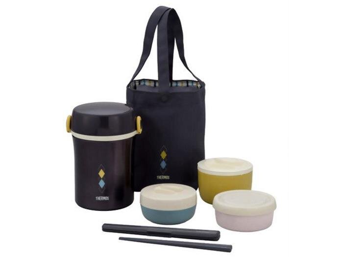 Hộp cơm Thermos JBC-800 kèm túi (xanh đen)