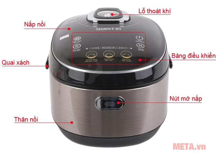 Nồi cơm điện tử Midea MB-FZ4087 - 1.5 lít