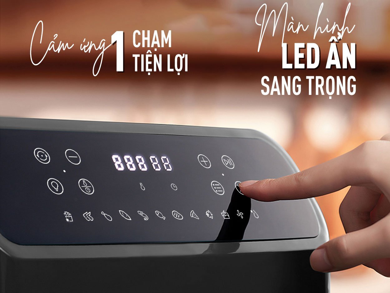 Nồi chiên không dầu Nagakawa dễ sử dụng Nồi chiên không dầu Nagakawa