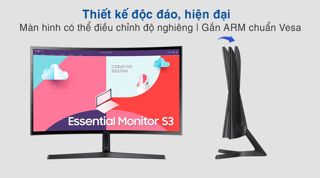 Màn hình Samsung LS24C366EAEXXV arm