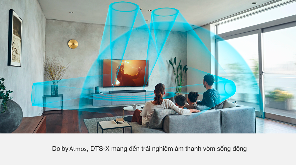 Công nghệ Dolby Atmos, DTS:X trên loa Sony HT-A7000 M1SP1 mang đến không gian âm thanh vòm sống động