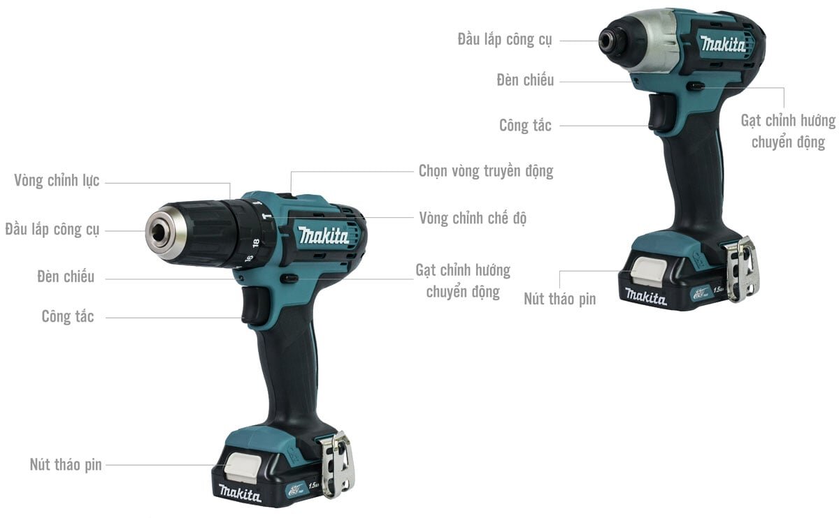 cấu tạo máy khoan bắt vít