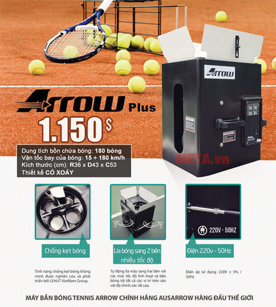 Máy bắn bóng tennis ARROW PLUS