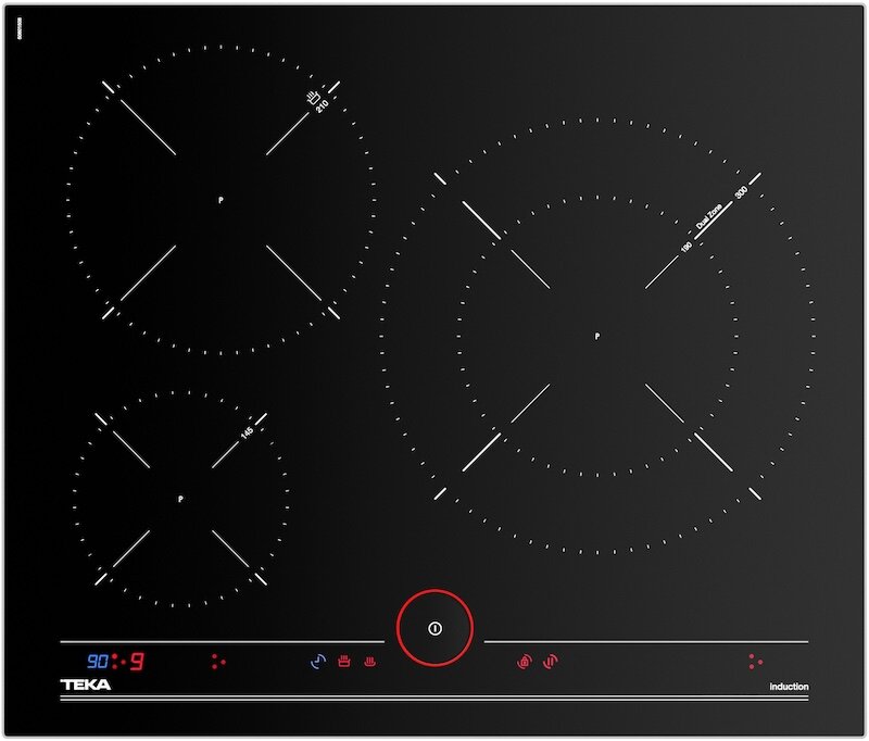 Bếp từ 3 vùng nấu Teka IT 6350 i KNOB được trang bị bảng điều khiển cảm ứng dạng núm xoay KNOB