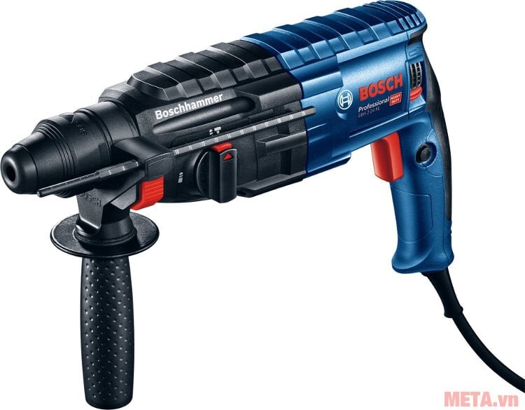 Máy khoan búa Bosch GBH 2-24 RE có thể khoan và đục bê tông hiệu quả  