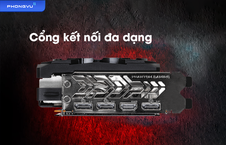 Card màn hình ASROCK RX 6700 XT Phantom Gaming D | Cổng kết nối đa dạng