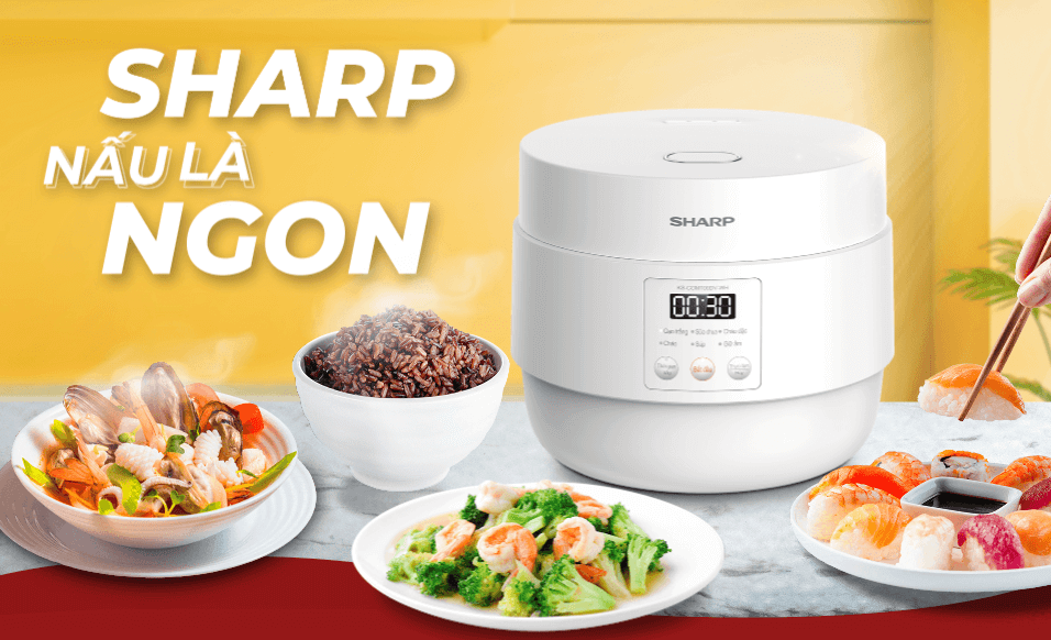 Đánh giá nồi cơm điện tử Sharp KS-COM100DV (1 lít) Đánh giá nồi cơm điện tử Sharp KS-COM100DV (1 lít)