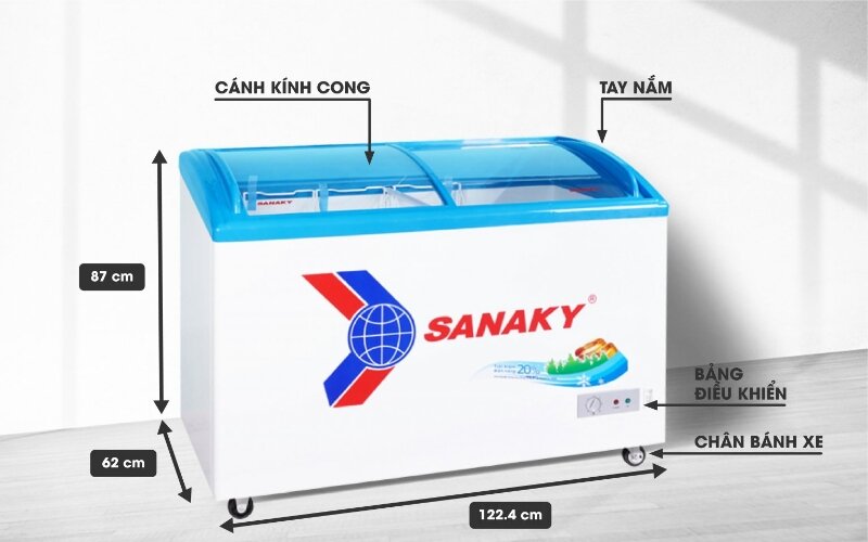 Tủ đông Sanaky 1 ngăn 480 lít VH-4899K