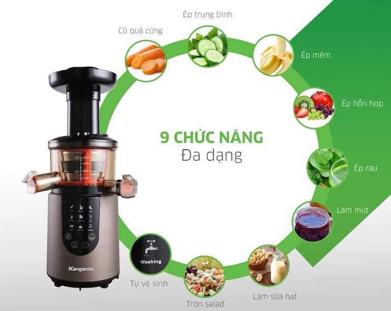 Máy ép chậm Kangaroo KG180SJD